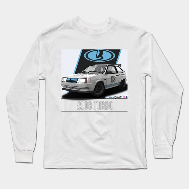 Lada 2108 Turbo 08 Long Sleeve T-Shirt by PjesusArt